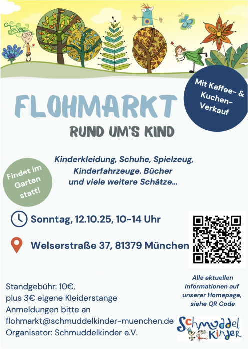 Flyer für den Flohmarkt im Oktober 2025