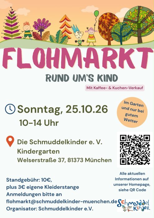 Infoflyer zum Flohmarkt im Oktober 2026